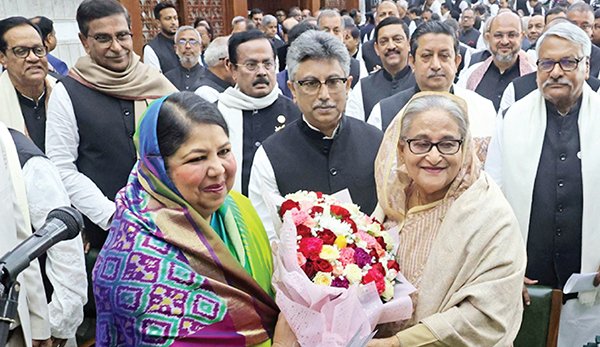 সংসদ নেতা শেখ হাসিনা, স্পিকার ড. শিরীন শারমিন